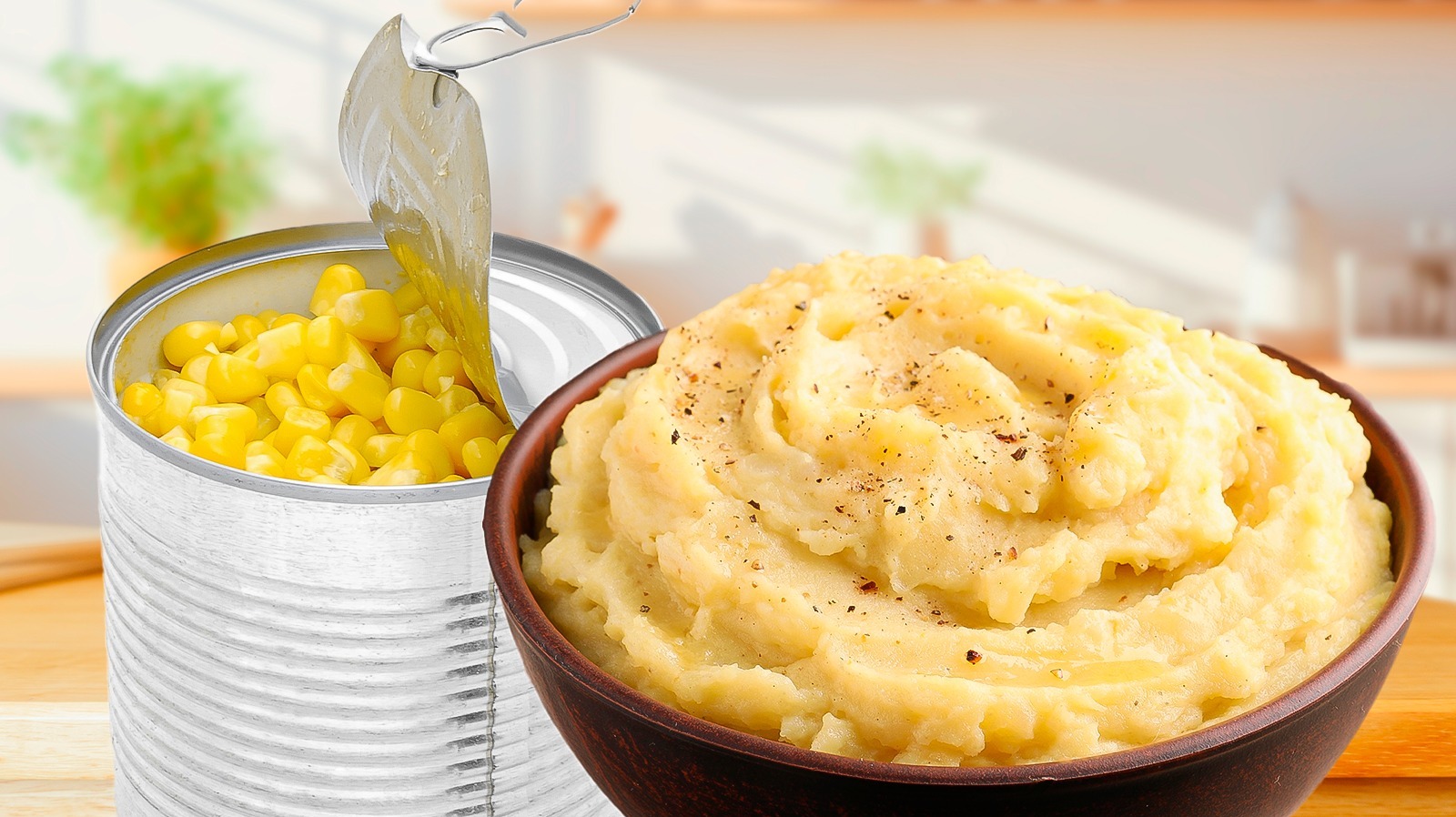 Canned Corn Brings A Varied Texture To Creamy Mashed Potatoes
