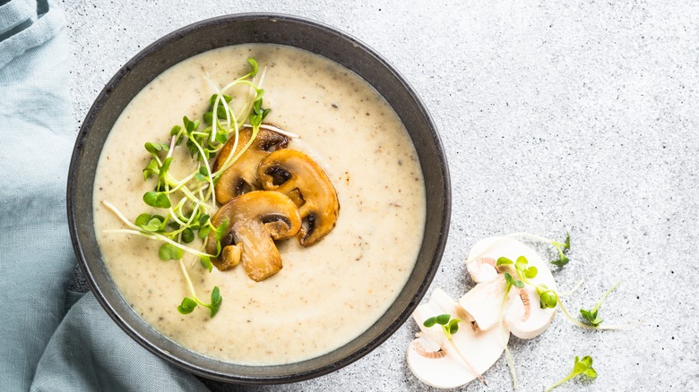 Cream of mushroom soup