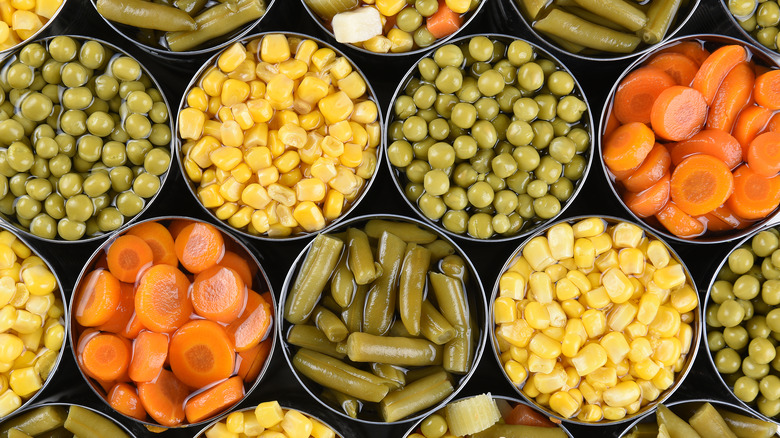 canned vegetables