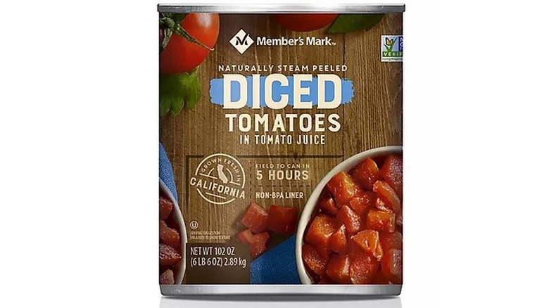   Miembro's Mark canned diced tomatoes