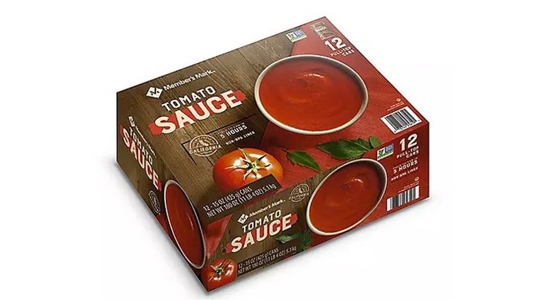   Salsa de tomate enlatada caja 12 ct