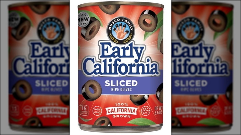 canned sliced black olives
