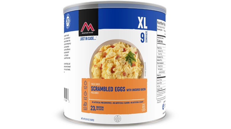 Mountain House canned scrambled eggs