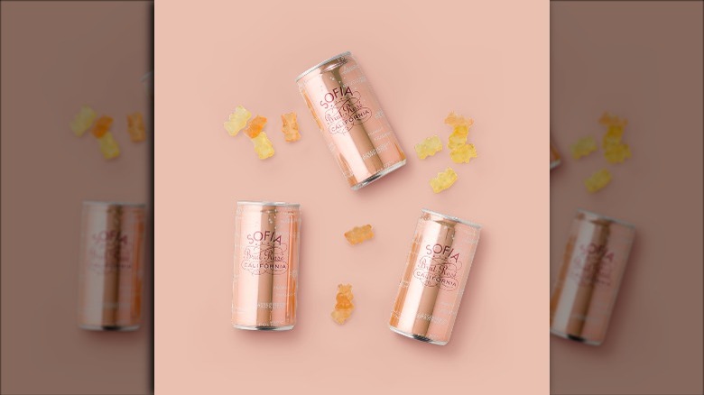 Cans of Coppola canned wine