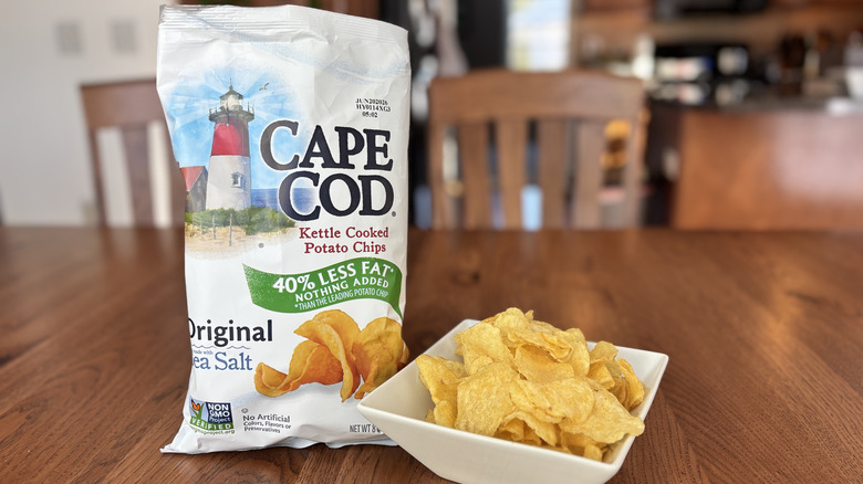 bag of chips with bowl next to it