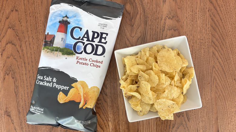 bag of chips with bowl next to it