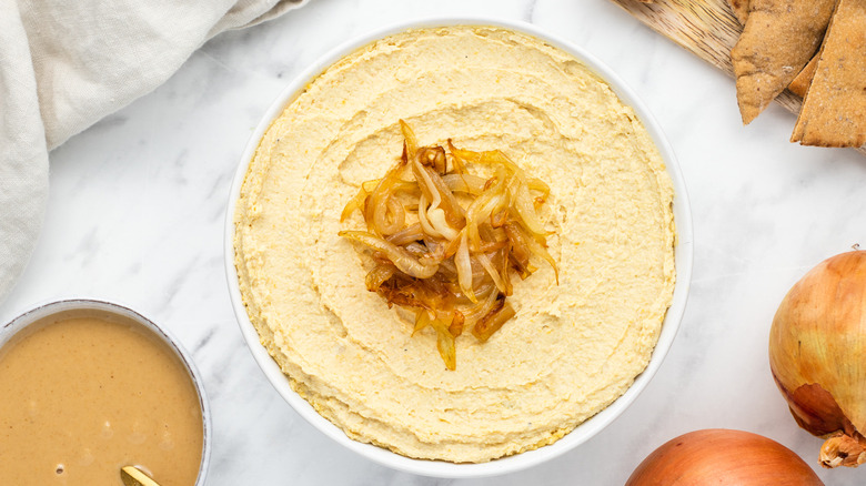 hummus in a bowl