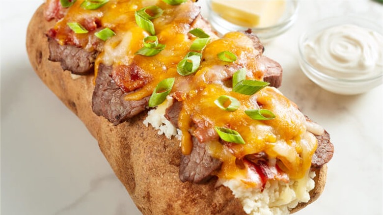 McAlister's Deli loaded steak spud