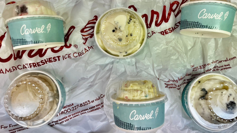 Carvel ice cream in cups 