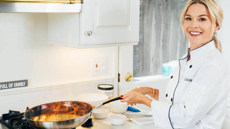 Cat Cora cooking