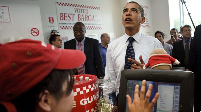 Obama orders at Five Guys