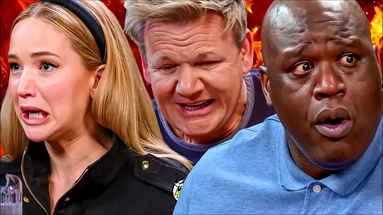 jennifer lawrence shaq gordon ramsay