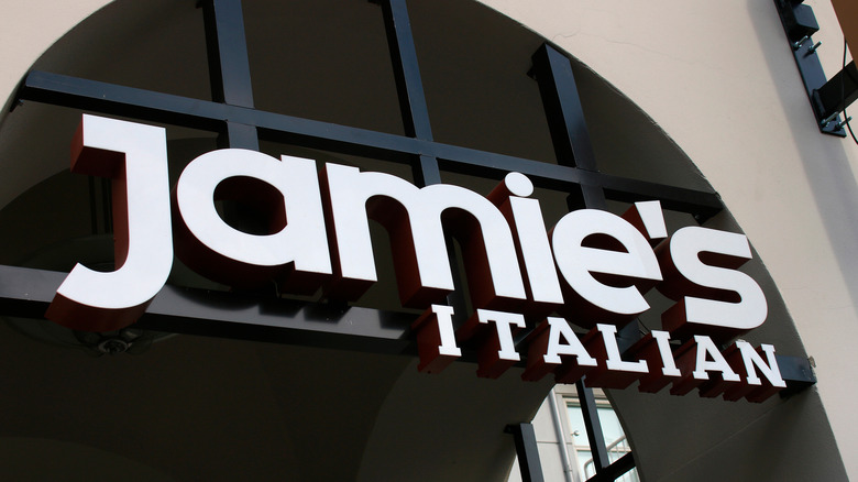 jamie oliver italian restaurant sign