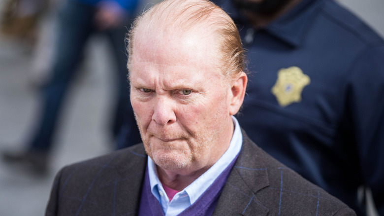 Mario Batali looking awkward