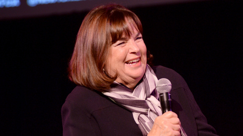 Ina Garten with microphone