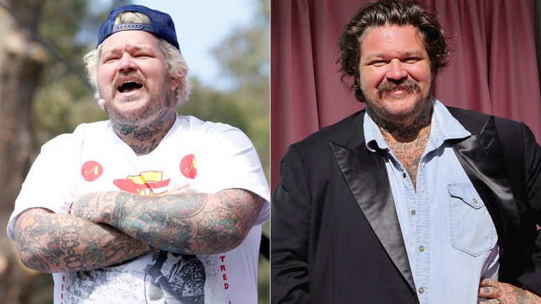 Split image Matty Matheson 2018 and 2025