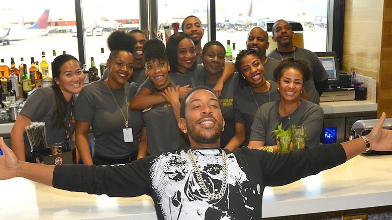 Ludacris with Chicken + Beer staff