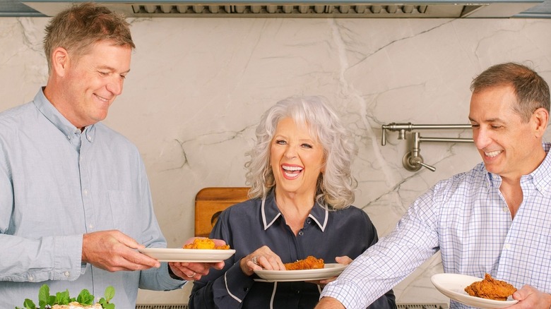 Paula Deen with sons