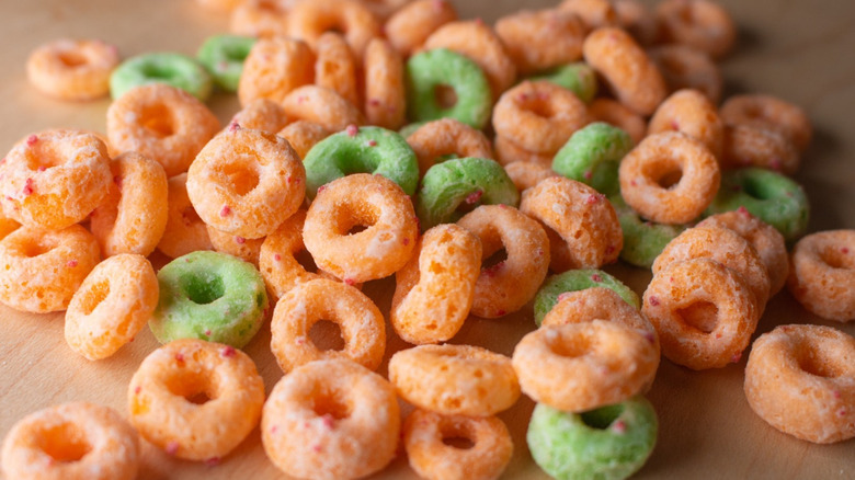 Apple Jacks multi-colored cereal