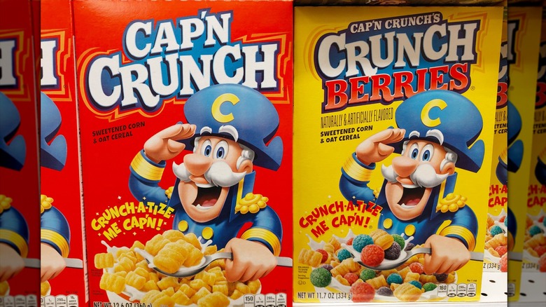 Original Cap'n Crunch and Crunch Berries boxes