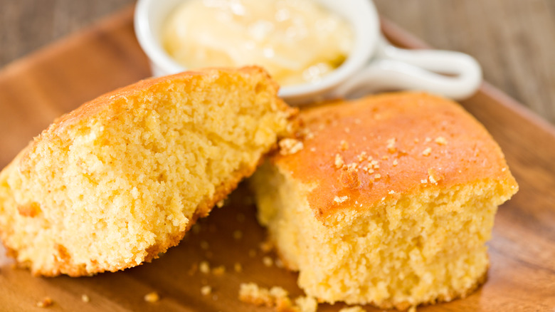 Slices of cornbread