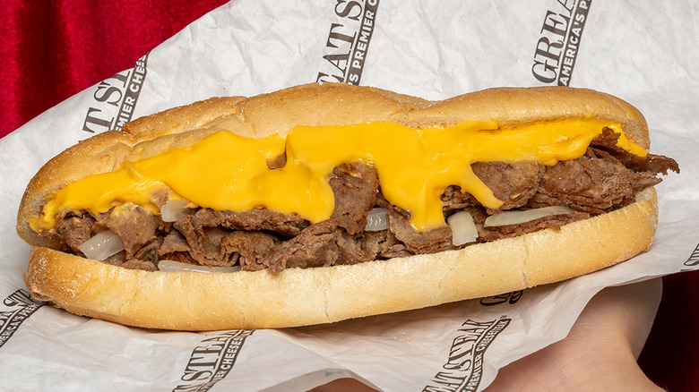 Great Steak Original Philly sandwich with cheese sauce