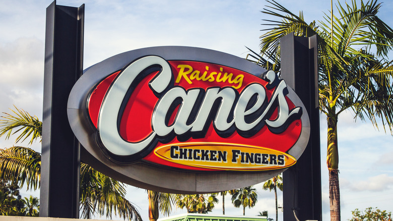 Raising Cane's sign