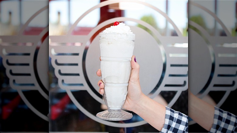 Steak n Shake milkshake