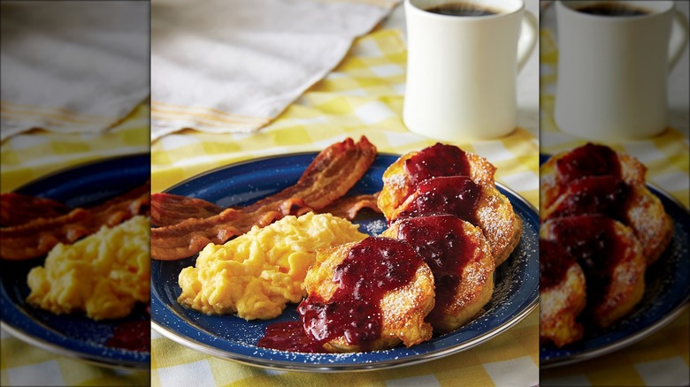 Scrambled eggs and french toast at Cracker Barrel
