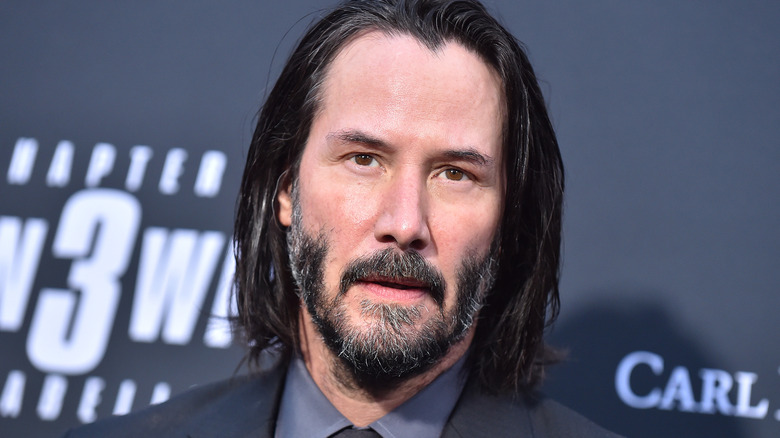 Keanu Reeves attending John Wick premiere