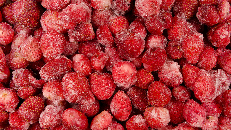 Frozen strawberries