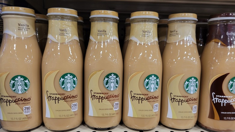 Starbucks vanilla Frappuccino bottles