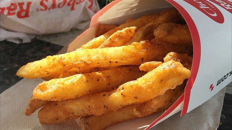 an order of checker and rallys fries