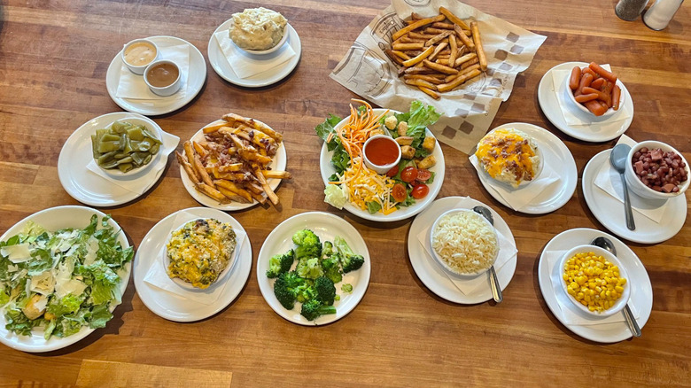 cheddar's side dishes on table