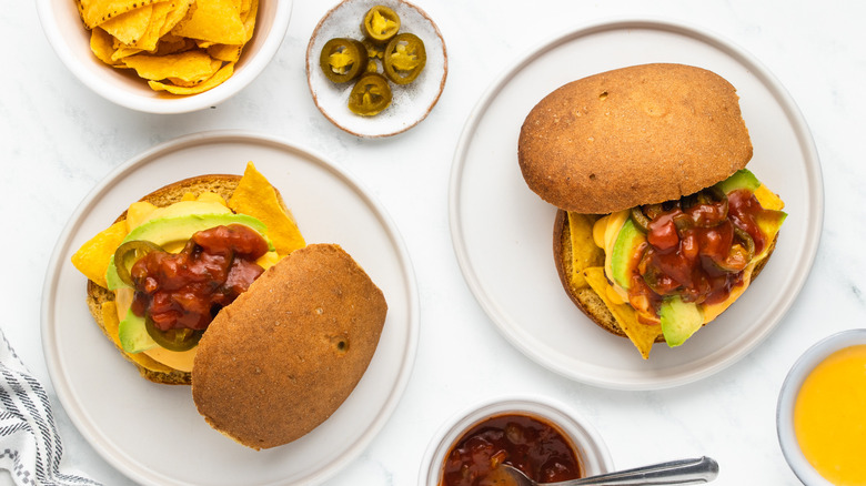 cheesy nacho burgers 