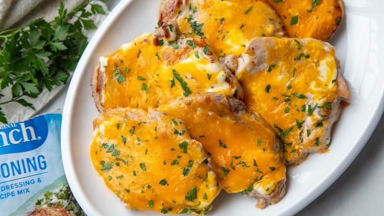 cheddar ranch pork chops