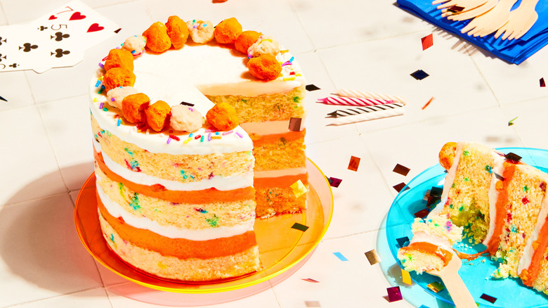 Cheetos birthday cake by Milk Bar