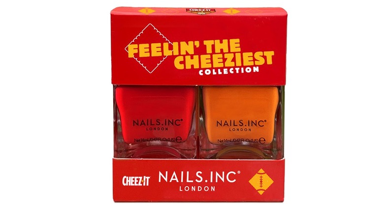 Cheez-It nail polish in box