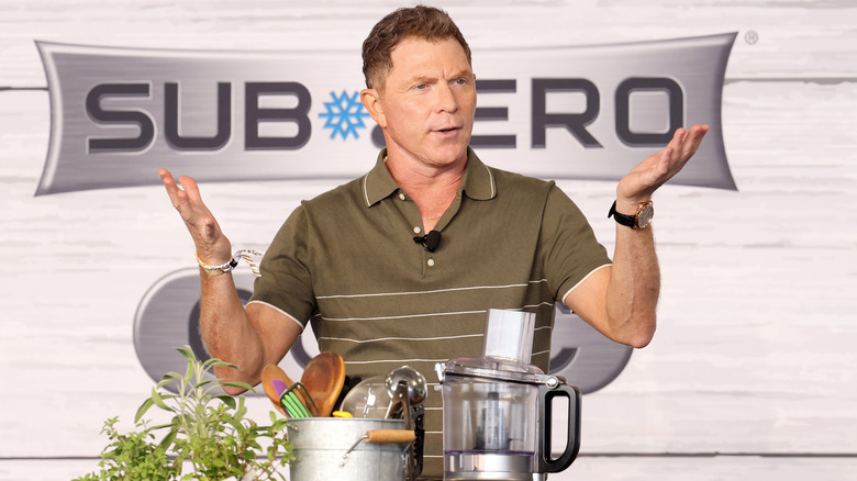 Bobby Flay gesturing