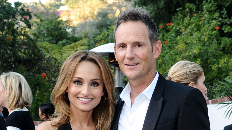 giada de laurentiis and todd thompson smiling