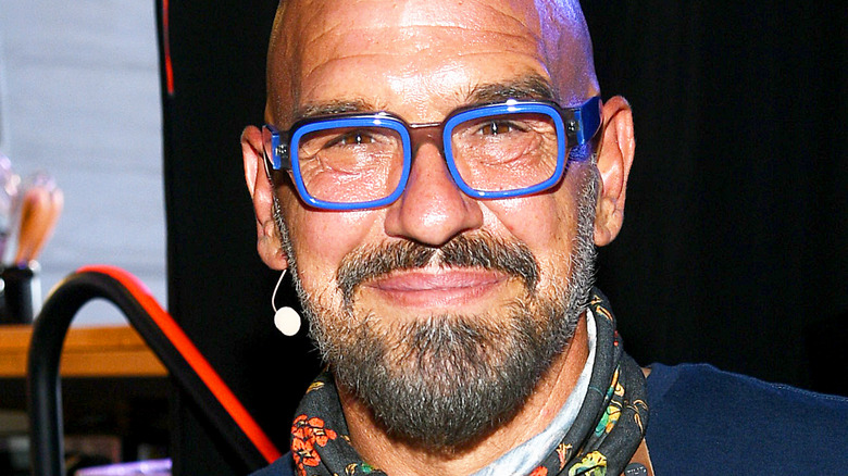 Michael Symon with blue glasses
