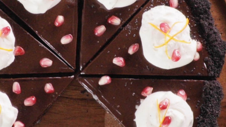Chocolate Cranberry Ganache Tart