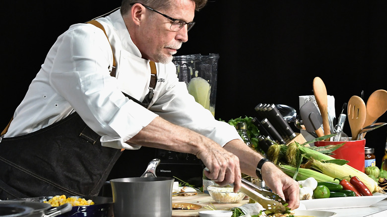 Bayless plating food
