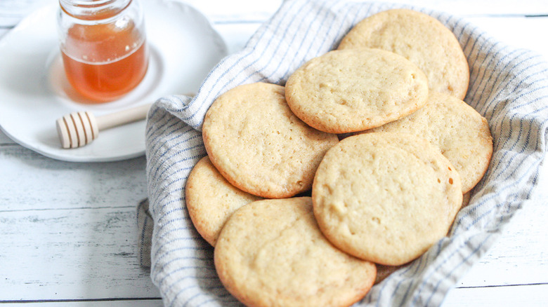 basket of honey cookies