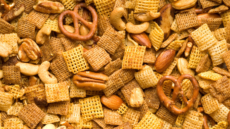 Chex Mix with nuts