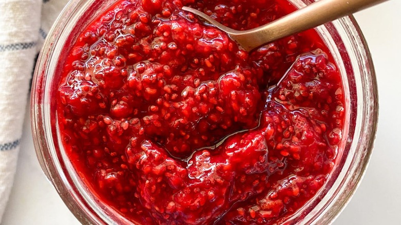 raspberry chia seed jam