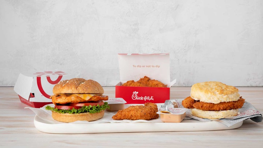 Chick-fil-A spicy sandwiches and tenders