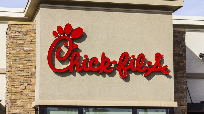 Exterior of a Chick-fil-A restaurant.