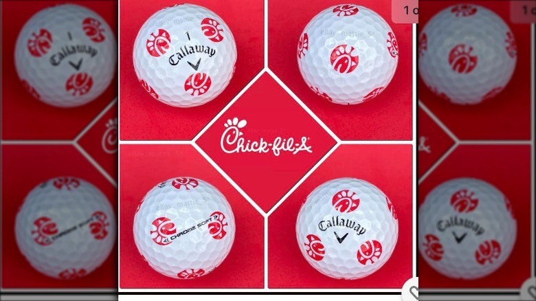 Composite image of Chick-fil-A golf balls