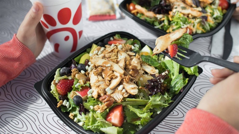 A Chick-fil-A salad